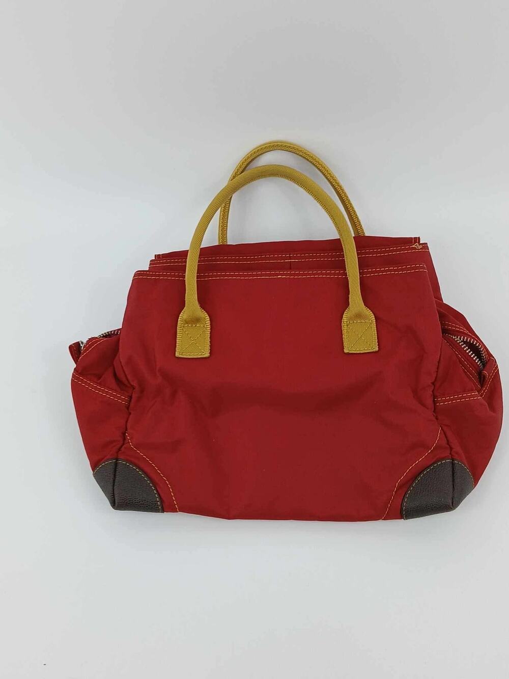 Vintage Un Après-Midi de Chien red nylon handbag